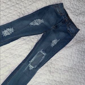 Fashion nova ripped skinny jeans high waisted